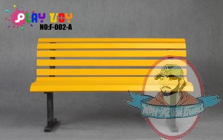 Play Toy 1:6 Action Figure Accessories Park Bench Yellow