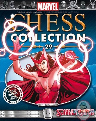 Marvel Chess Figurine Magazine #29 Scarlet Witch White Pawn Eaglemoss