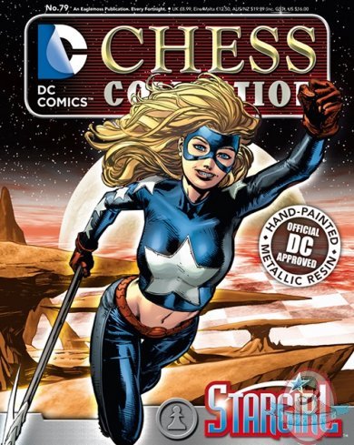 DC Superhero Chess Figure #79 Stargirl White Pawn Eaglemoss