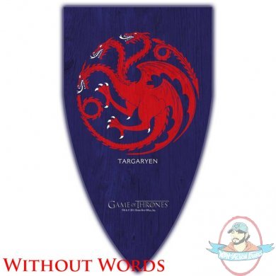 Game of Thrones House Targaryen Wall Plaque Without Words