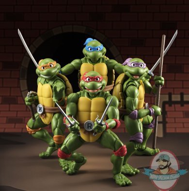 S.H. Figuarts Set of 4 Teenage Mutant Ninja Turtles Tamashii Nations