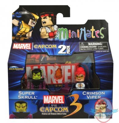 Marvel Vs Capcom Minimates Series 2 Super Skrull and Crimson Viper