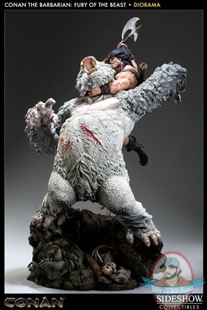 Conan the Barbarian Fury of the Beast Polystone Diorama Sideshow Used