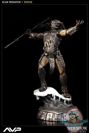 Alien Vs Predator Scar Predator Statue Sideshow Collectibles