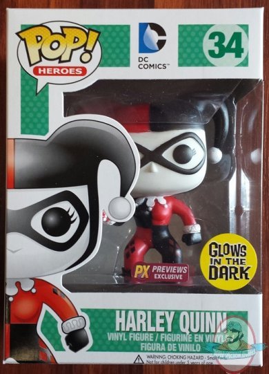 Batman Harley Quinn Glow-in-the-Dark PX Pop! Vinyl Figure by Funko