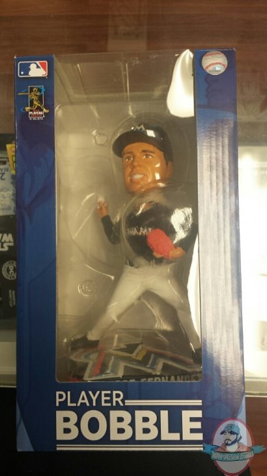 MLB Jose Fernandez Black Jersey Miami Marlins Bobblehead Forever