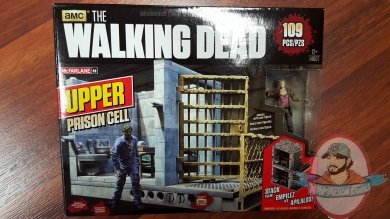 The Walking Dead TV Upper Prison Cell  Set McFarlane Toys Construction Sets 