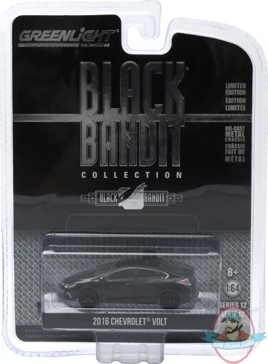1:64 Black Bandit Series 12 2016 Chevy Volt Greenlight