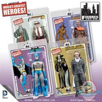 Batman Retro 8 Inch Action Figures Series 4 Set of 4 Figures Toy