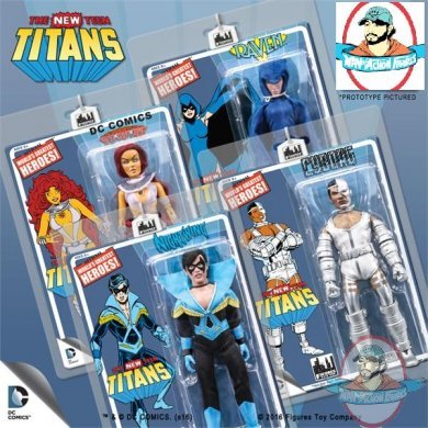 The New Teen Titans Retro 8 Inch Set of 4 Figures Toy Company