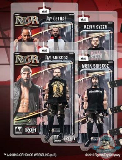 Ring of Honor Wrestling Series 1 Set of 4 Figures Toy Company