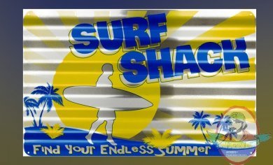 Surf Shack Corrugated Large Sign by Signs4Fun