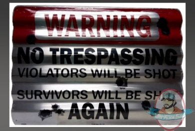 No Trespassing Corrugated Large Sign by Signs4Fun