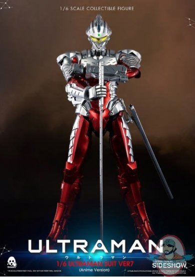 1/6 Scale Ultraman Suit Version 7 Anime Figure ThreeZero 904781