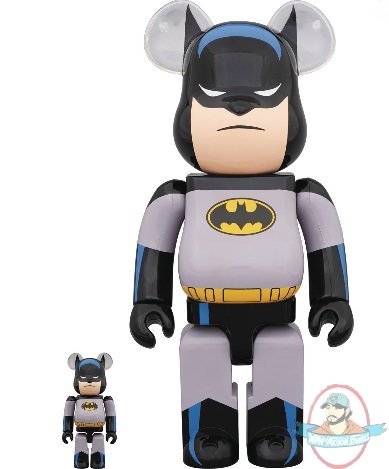 Batman The Animated Series Batman Bearbrick 400% & 100% 2 Pack Medicom