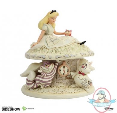 Disney White Woodland Alice in Wonderland Figurine Enesco