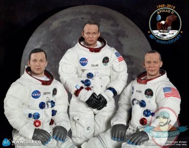 1/6 Scale Apollo 11 Set of 3 Armstrong, Aldrin & Collins by Did