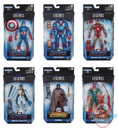 Avengers 4 Legends Action Figure Set of 6 Hasbro 201903