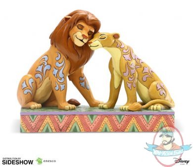 Disney The Lion King Simba and Nala Snuggling Figurine Enesco