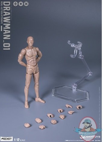 1/12 Scale Draw Man Action Figure DAMTOYS DPS01