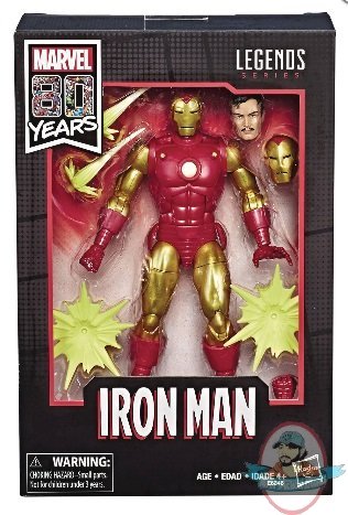 Marvel Legends  80Th Anniversary Comic Iron Man Figure Hasbro