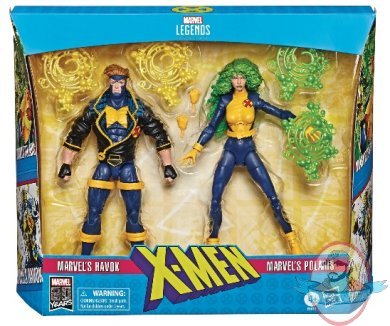Marvel X-Men Legends Havok/Polaris Figure Set Hasbro