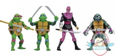 Teenage Mutant Ninja Turtles in Time Set of 4 Figures Neca