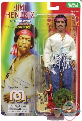 Mego Legends Wave 6 Jimi Hendrix Woodstock Flocked 8 inch Figure