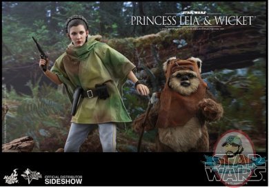 1/6 Star Wars Princess Leia & Wicket Collectible Set Hot Toys 905143