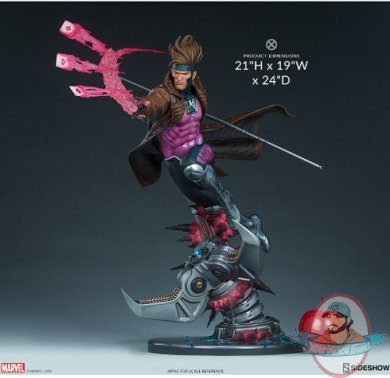 X-Men Gambit Maquette Sideshow Collectibles 300727