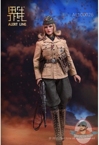 Alert Line 1/6 WWII German Afrika Female Officer Figure Set AL100026