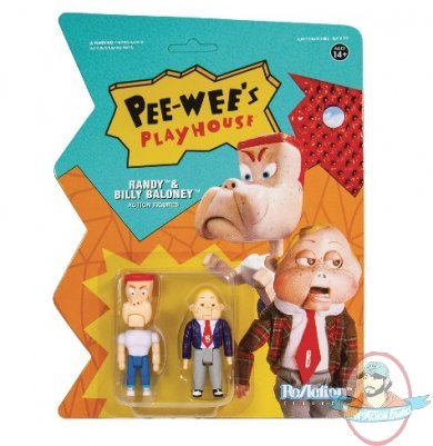 Pee Wees Playhouse Randy & Billy Baloney ReAction Figure Super 7