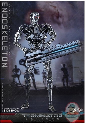 1/6 Scale Terminator Genisys T-800 Endoskeleton Figure Hot Toys F