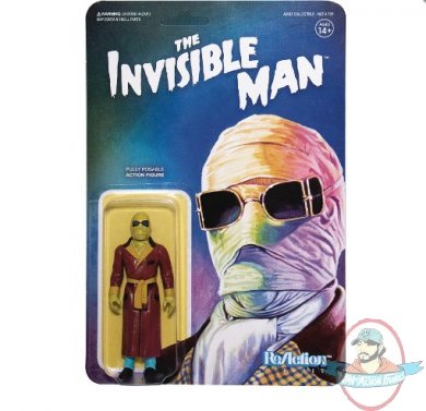 Universal Monsters Wave 2 Invisible Man Figure ReAction Super 7