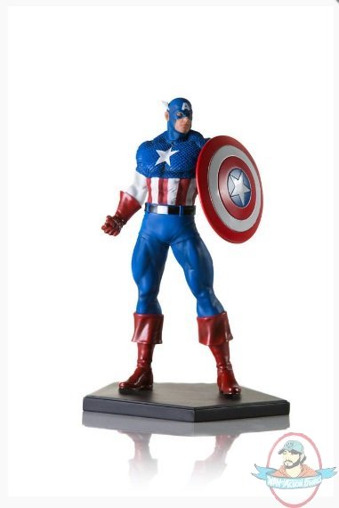 1/10 Marvel Comics Captain America Iron Studios Art Scale Used JC