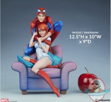 Marvel Spider-Man and Mary Jane Maquette Sideshow 200556