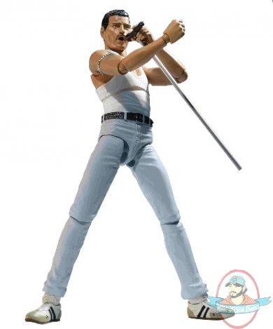 S.H.Figuarts Queen Freddie Mercury Live Aid Figure by Bandai 
