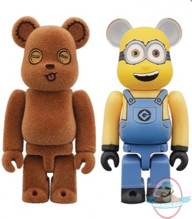 Despicable Me Tim & Bob 100% Bearbrick 2 Pack by Medicom 