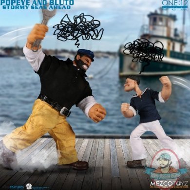 The One:12 Collective Popeye & Bluto Stormy Seas Ahead Deluxe Set 