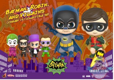 Dc Comics Batman, Robin, and Villains Collectible Set Hot Toys 905982