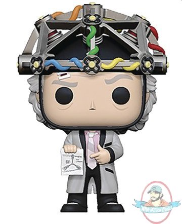 Pop! Movies Back To The Future Doc with Helmet Vinyl Figure by Funko