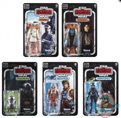 Star Wars Black Episode 5 40Th Anniversary Set of 5 Hasbro 