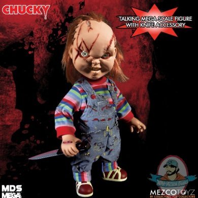 MDS Mega Scale Talking Scarred Chucky Figure Mezco