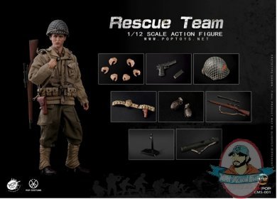POPTOYS 1/12 Classic Movie Series WWII US Rescue Squad Sniper CMS001