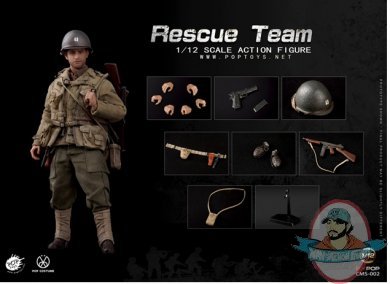 POPTOYS 1/12 WWII US Rescue Squad Captain Figure CMS002
