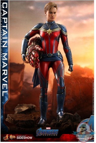 1/6 Avengers Endgame Captain Marvel Figure Hot Toys 906305