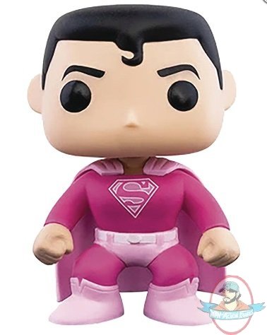 Pop! Dc Comics Breast Cancer Awareness Superman Figure by Funko