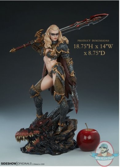 Dragon Slayer Warrior Forged in Flame Statue Sideshow 300752