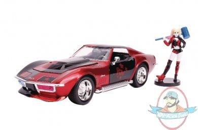 DC 1969 Corvette Stingray Concept with Harley Quinn 1/24 Jada Toys