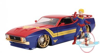 Marvel 1973 Ford Mustang with Captain Marvel 1/24 Jada Toys